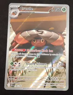 Crustle 186/182 Destined Rivals Illustration Rare Pokemon TCG NM - Image 1