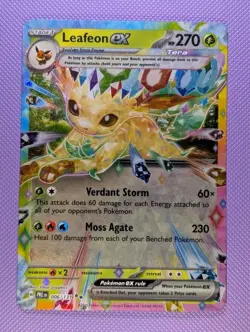 Leafeon ex 006/131 Sv: Prismatic Evolutions Holo Pokemon TCG (NM) - Image 1