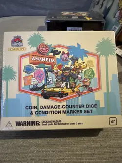 Pokemon World Championships 2025 Anaheim Coin Damage Counter Dice Set Exclusive - Image 1