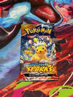 Pokemon Surging Sparks Scarlet & Violet Booster Pack | Lot of 10 Packs - Image 1