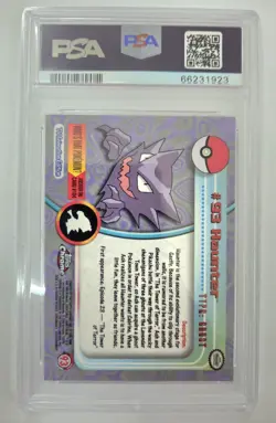 PSA 9 Topps Chrome Haunter #93 GEM MINT 2000 Pokemon 2000 Pokemon T.V. - Image 2
