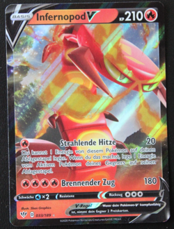 Pokemon Infernopod V - 033/189 Flammende Finsternis - *** Near MINT *** - Image 1