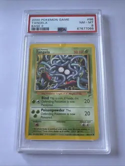 2000 POKEMON GAME BASE II #96 TANGELA BASE II PSA 8 - Image 1
