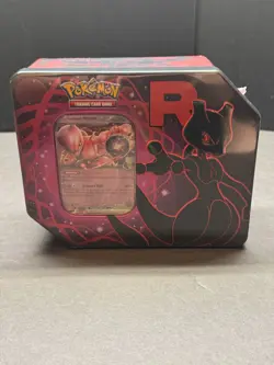 New Sealed Pokemon TCG Team Rocket MewTwo and Persian Tins Lot of 2 *Free Ship* - Image 3