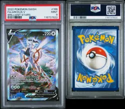 2022 POKEMON SWORD & SHIELD BRILLIANT STARS #166 FULL ART/ARCEUS V PSA 9 - Image 3