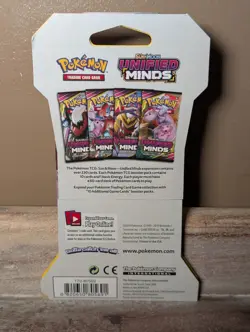 Pokemon TCG Sun and Moon Unified Minds Sleeved Booster Pack - Random Pack Art 820650805684 - Image 2