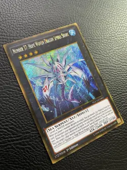 Number 37: Hope Woven Dragon Spider Shark (PGL3-EN007) Secret Rare 1st Ed LP - Image 2