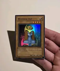 Yugioh Mystical Elf LOB-062 Super Rare LP - Image 3