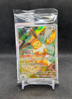 Pokemon TCG: Eevee SVP en 173 Prismatic Evolutions ETB Sealed Promo Card - Image 1