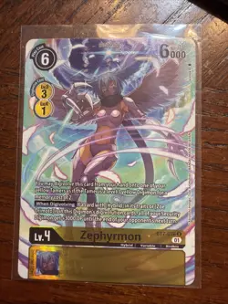 Digimon Card Game Zephyrmon BT7-036 U Alternate Art - Image 1