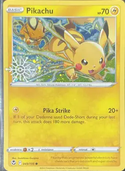 Pikachu - (Holiday Calendar) Holo Common Miscellaneous Cards & Products 049/195 - Image 1