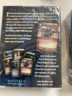 star trek ccg premiere box 63 Card Starter Deck Lot 2 Unopened Brand New Packs - Image 3