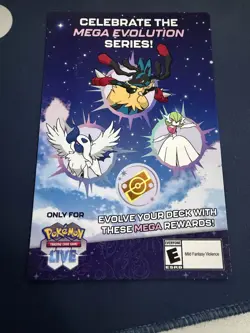 Mega Evolutions Pokemon TCG LIVE Code Card w/ 1000 Credits & 8 Ultra Rare - Image 1
