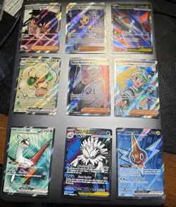 Pokemon EX Full Art Card Lot - 9 Ultra Rare EX Cards - Mixed Types - Near Mint - Image 1
