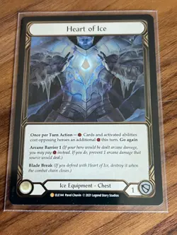 Flesh & Blood Heart of Ice Legendary Cold Foil Tales of Aria FAB - Image 1