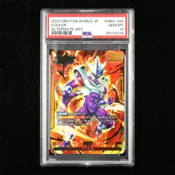 PSA GEM MT 10 2024 Dragon Ball CCG JPN Card #FB01-105 COOLER - Image 1