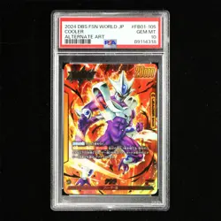 PSA GEM MT 10 2024 Dragon Ball CCG JPN Card #FB01-105 COOLER - Image 2