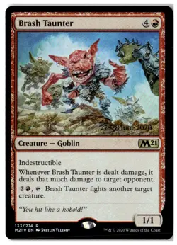 MTG Foil Brash Taunter - Prerelease Cards Moderately Played English - Image 1