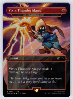 Vivi's Thunder Magic - Lightning Bolt (Rainbow Foil) - Secret Lair Drop Foil - Image 1