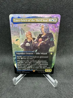 Emet-Selch of the Third Seat (Borderless) Chocobo Track Foil - FF MTG FIC #0473 - Image 1