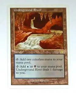 Magic The Gathering * MTG * Underground River * Sixth - Image 1