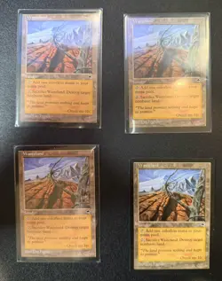 Magic The Gathering 4x Wasteland Tempest MTG Lightly Played Great Condition - Image 1