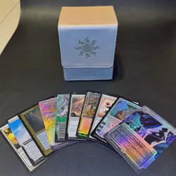 200x MTG White Rare Mythic Lot Mono-White Collection Commander w/ Deck Box - Image 1