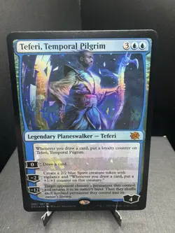 MTG The Brothers War Teferi Temporal Pilgrim Foil Mythic NM - Image 1