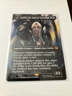 MTG 1x Sephiroth, Fabled SOLDER Borderless MINT Final Fantasy EDH FIN Magic - Image 1