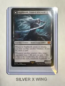 Sephiroth, Fabled SOLDIER x1, MTG, Magic the Gathering, Final Fantasy, FIN, NM - Image 1