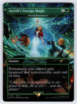Aerith's Curaga Magic - Heroic Intervention (Rainbow Foil) Secret Lair Drop Foil - Image 1