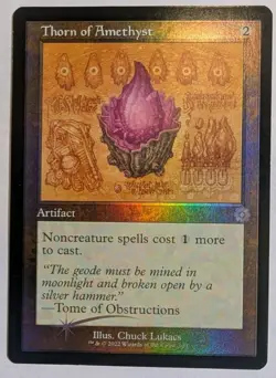 Thorn of Amethyst (Schematic) The Brothers' War Retro Frame Artifacts Foil - MTG - Image 1