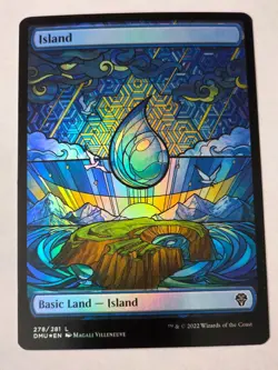 MTG - Foil Island Stained Glass Full Art - Dominaria United - Image 1