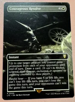 Courageous Resolve - Borderless - Commander: The Lord of the Rings: Tales of Mid - Image 1
