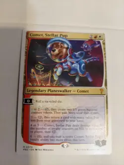 Comet, Stellar Pup (White Border) Mystery Booster 2 Regular - Image 1