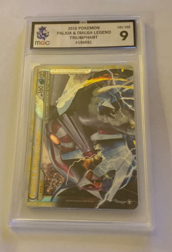 MGC Not PSA POKEMON 2010 PALKIA & DIALGA LEGEND TRIUMPHANT HOLO GRADE 9 - Image 1