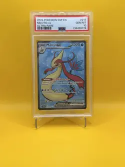 Milotic ex 217/191 Ultra Rare Surging Sparks Holo PSA 10 GEM MINT 2024 Pokemon - Image 1