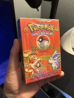 Pokemon 1999 New Brushfire Theme Deck Sealed W/ Acrylic Case - Image 3
