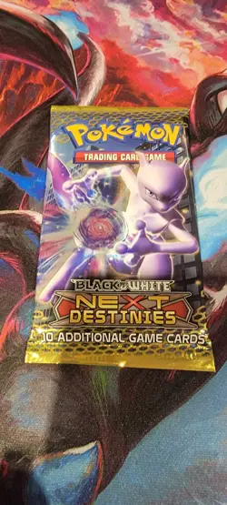 Pokemon Black & White Next Destinies Booster Pack Mewtwo Sealed New TCG - Image 1