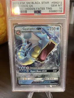 Pokemon TCG Gyarados GX SM212 Black Star Promo Full Art Ultra Rare - Image 1