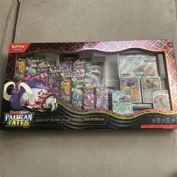 Pokemon TCG Paldean Fates Great Tusk ex Iron Treads ex Premium Collection Sealed - Image 5