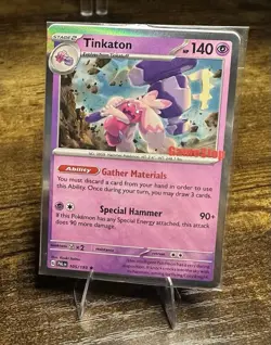 SEALED Pokemon Tinkaton 105/193 Paldea Evolved GameStop Stamped Holo Rare Promo - Image 1