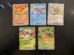 5 x EX Pokemon Card Bundle (Various Scarlet & Violet Sets, NM) - Image 1