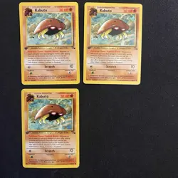 Kabuto Fossil 50/62 TCG x13 Card Lot 1st Edition and Unlimited Vintage WOTC 1999 - Image 2