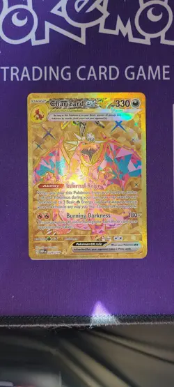 Charizard ex - 228/197 - Pokemon Obsidian Flames Secret Rare Gold Card NM - Image 2