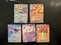 5 x EX Pokemon Card Bundle (Journey Together Set, NM) - Image 1