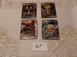 4Pikachu Pokemon Card Holo GX VSTAR VMAX GX EX Cosplay Art - Image 1