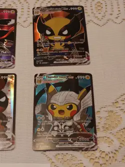 4Pikachu Pokemon Card Holo GX VSTAR VMAX GX EX Cosplay Art - Image 3