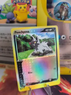 Pokemon Karte Card Poochyena Fiffyen Ex Ruby Saphire Reverse Holo Mint English - Image 1