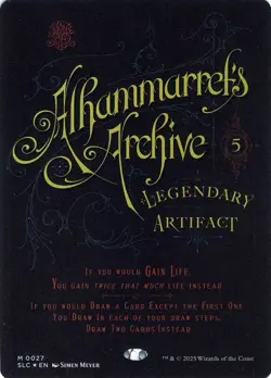 🧙Alhammarret’s Archive M 0027 FOIL SLC Encyclopaedia Of Magic Secret Lair MTG - Image 1